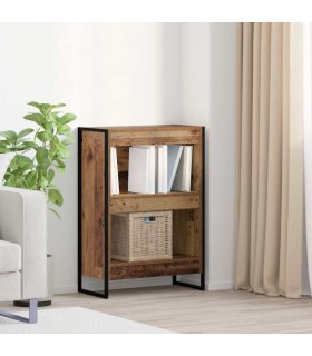vidaXL Book Cabinet Old Wood 60 x 30 x 86.5 cm Engineered Wood