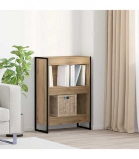 vidaXL Book Cabinet Artisian Oak 60 x 30 x 86.5 cm Engineered Wood — Colour: Artisan oak