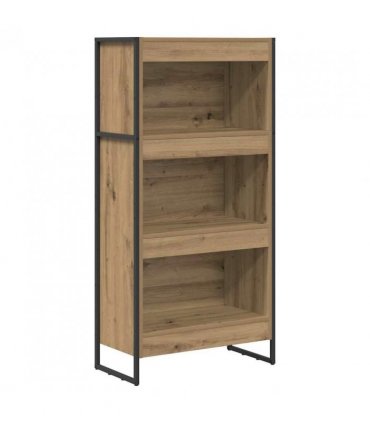 vidaXL Book Cabinet Artisian Oak 60 x 30 x 121 cm Engineered Wood — Colour: Artisan oak