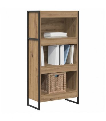 vidaXL Book Cabinet Artisian Oak 60 x 30 x 121 cm Engineered Wood — Colour: Artisan oak