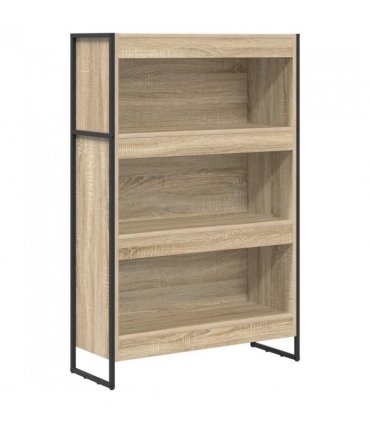 vidaXL Book Cabinet Sonoma 80 x 30 x 121 cm Engineered Wood — Colour: Sonoma oak