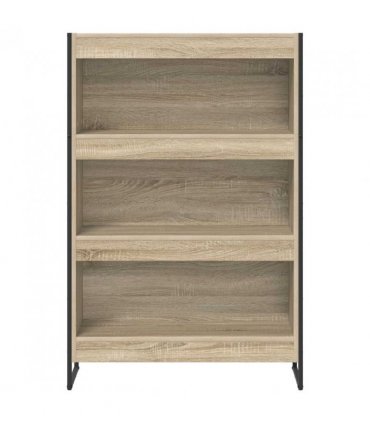 vidaXL Book Cabinet Sonoma 80 x 30 x 121 cm Engineered Wood — Colour: Sonoma oak