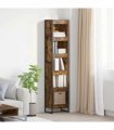 vidaXL Book Cabinet Smoke Oak 40 x 30 x 189.5 cm Engineered Wood — Colour: Smoked oak