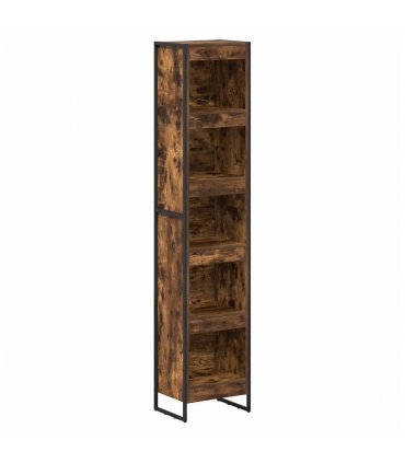 vidaXL Book Cabinet Smoke Oak 40 x 30 x 189.5 cm Engineered Wood — Colour: Smoked oak