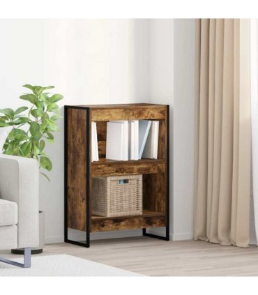 vidaXL Book Cabinet Smoke Oak 60 x 30 x 86.5 cm Engineered Wood — Colour: Smoked oak