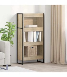 vidaXL Book Cabinet Sonoma 60 x 30 x 121 cm Engineered Wood — Colour: Sonoma oak