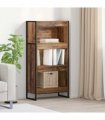 vidaXL Book Cabinet Old Wood 60 x 30 x 121 cm Engineered Wood