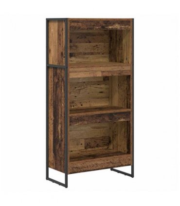 vidaXL Book Cabinet Old Wood 60 x 30 x 121 cm Engineered Wood