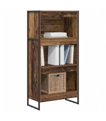 vidaXL Book Cabinet Old Wood 60 x 30 x 121 cm Engineered Wood