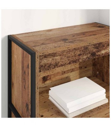 vidaXL Book Cabinet Old Wood 60 x 30 x 121 cm Engineered Wood