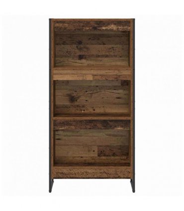 vidaXL Book Cabinet Old Wood 60 x 30 x 121 cm Engineered Wood