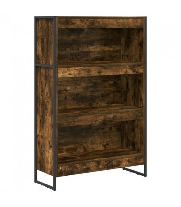 vidaXL Book Cabinet Smoke Oak 80 x 30 x 121 cm Engineered Wood — Colour: Smoked oak