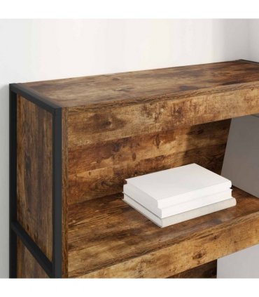 vidaXL Book Cabinet Smoke Oak 80 x 30 x 121 cm Engineered Wood — Colour: Smoked oak