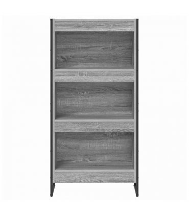 vidaXL Book Cabinet Grey Sonoma 60 x 30 x 121 cm Engineered Wood