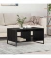 vidaXL Coffee Table Black Oak 80 x 50 x 40 cm Engineered Wood — V0672066074