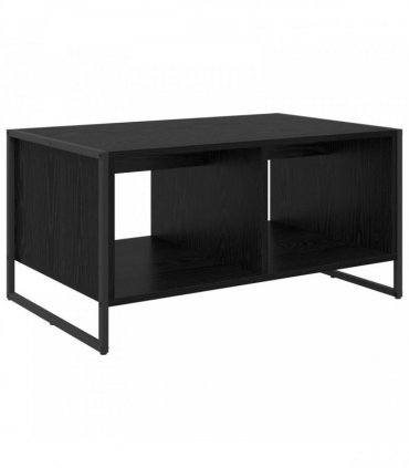 vidaXL Coffee Table Black Oak 80 x 50 x 40 cm Engineered Wood — V0672066074