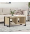 vidaXL Coffee Table Sonoma 80 x 50 x 40 cm Engineered Wood — Colour: Sonoma oak