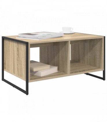 vidaXL Coffee Table Sonoma 80 x 50 x 40 cm Engineered Wood — Colour: Sonoma oak