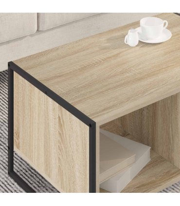 vidaXL Coffee Table Sonoma 80 x 50 x 40 cm Engineered Wood — Colour: Sonoma oak
