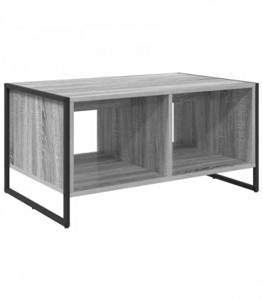 vidaXL Coffee Table Grey Sonoma 80 x 50 x 40 cm Engineered Wood