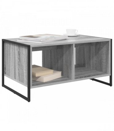 vidaXL Coffee Table Grey Sonoma 80 x 50 x 40 cm Engineered Wood