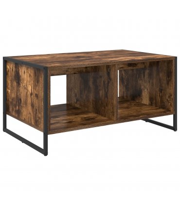 vidaXL Coffee Table Smoke Oak 80 x 50 x 40 cm Engineered Wood — Colour: Smoked oak