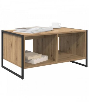 vidaXL Coffee Table Artisian Oak 80 x 50 x 40 cm Engineered Wood — Colour: Artisan oak