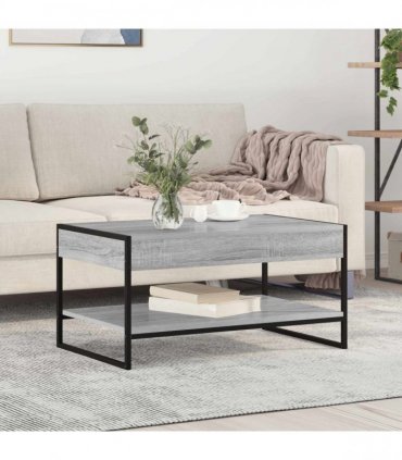 vidaXL Coffee Table Grey Sonoma 80 x 50 x 40 cm Engineered Wood — V0672066083