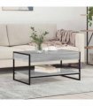 vidaXL Coffee Table Grey Sonoma 80 x 50 x 40 cm Engineered Wood — V0672066083