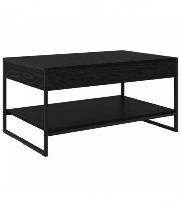 vidaXL Coffee Table Black Oak 80 x 50 x 40 cm Engineered Wood — V0672066084
