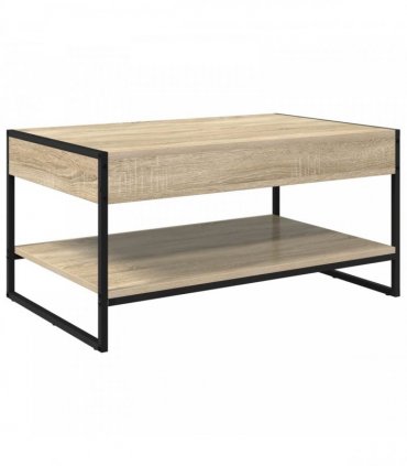 vidaXL Coffee Table Sonoma 80 x 50 x 40 cm Engineered Wood — Colour: Sonoma oak — V0672066085