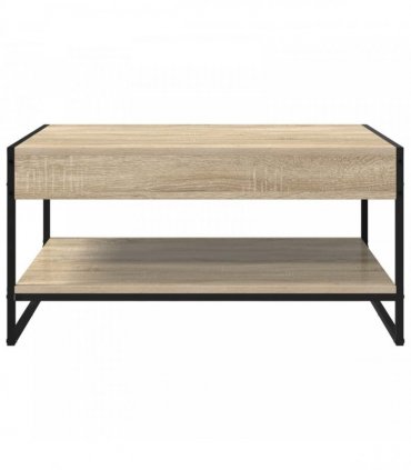 vidaXL Coffee Table Sonoma 80 x 50 x 40 cm Engineered Wood — Colour: Sonoma oak — V0672066085