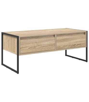 vidaXL Coffee Table Sonoma 100 x 46 x 40 cm Engineered Wood — Colour: Sonoma oak