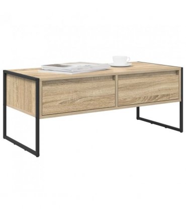 vidaXL Coffee Table Sonoma 100 x 46 x 40 cm Engineered Wood — Colour: Sonoma oak