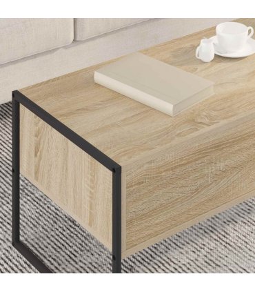 vidaXL Coffee Table Sonoma 100 x 46 x 40 cm Engineered Wood — Colour: Sonoma oak