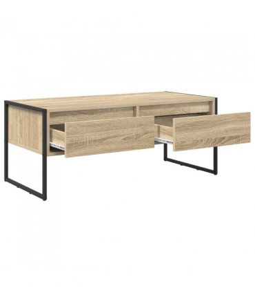 vidaXL Coffee Table Sonoma 100 x 46 x 40 cm Engineered Wood — Colour: Sonoma oak