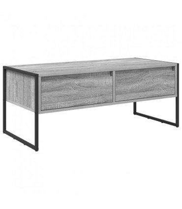 vidaXL Coffee Table Grey Sonoma 100 x 46 x 40 cm Engineered Wood