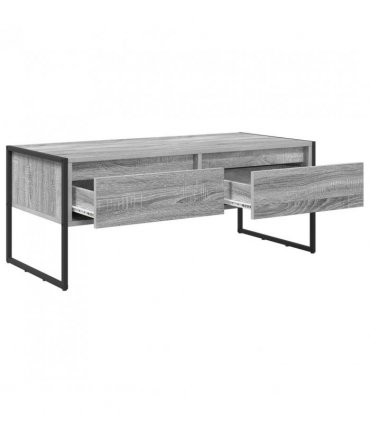 vidaXL Coffee Table Grey Sonoma 100 x 46 x 40 cm Engineered Wood