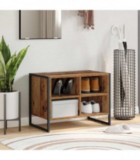 vidaXL Shoe Cabinet Old Wood 60 x 35 x 44 cm Engineered Wood
