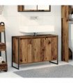 vidaXL Bathroom Cabinet Old Wood 90 x 30 x 60 cm Engineered Wood