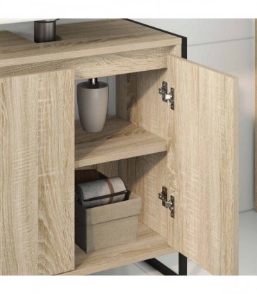 vidaXL Bathroom Cabinet Sonoma 60 x 30 x 60 cm Engineered Wood — Colour: Sonoma oak