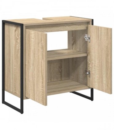 vidaXL Bathroom Cabinet Sonoma 60 x 30 x 60 cm Engineered Wood — Colour: Sonoma oak