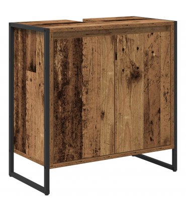 vidaXL Bathroom Cabinet Old Wood 60 x 30 x 60 cm Engineered Wood