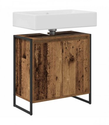 vidaXL Bathroom Cabinet Old Wood 60 x 30 x 60 cm Engineered Wood
