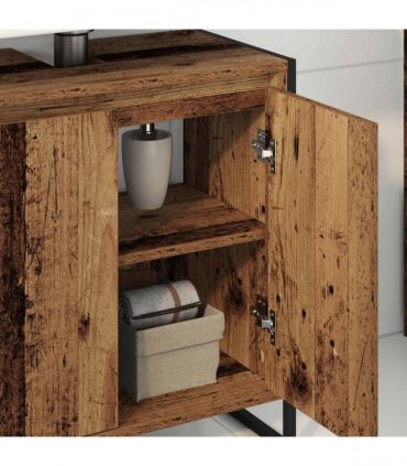 vidaXL Bathroom Cabinet Old Wood 60 x 30 x 60 cm Engineered Wood