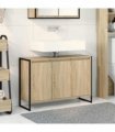 vidaXL Bathroom Cabinet Sonoma 90 x 30 x 60 cm Engineered Wood — Colour: Sonoma oak