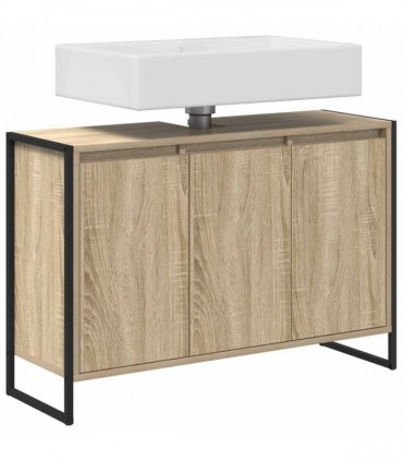 vidaXL Bathroom Cabinet Sonoma 90 x 30 x 60 cm Engineered Wood — Colour: Sonoma oak