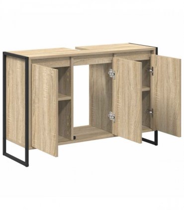 vidaXL Bathroom Cabinet Sonoma 90 x 30 x 60 cm Engineered Wood — Colour: Sonoma oak