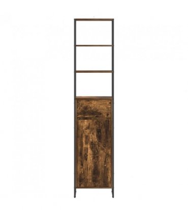 vidaXL Bathroom Cabinet Smoke Oak 40 x 30 x 180 cm Engineered Wood — Colour: Smoked oak