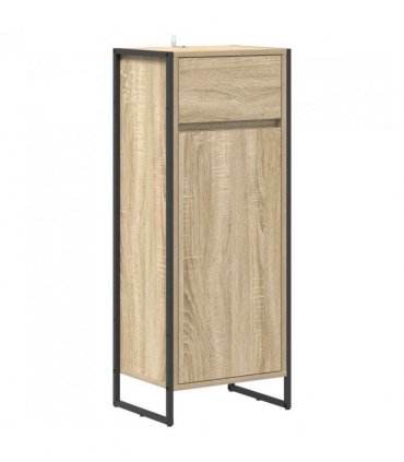 vidaXL Bathroom Cabinet Sonoma 40 x 30 x 100 cm Engineered Wood — Colour: Sonoma oak